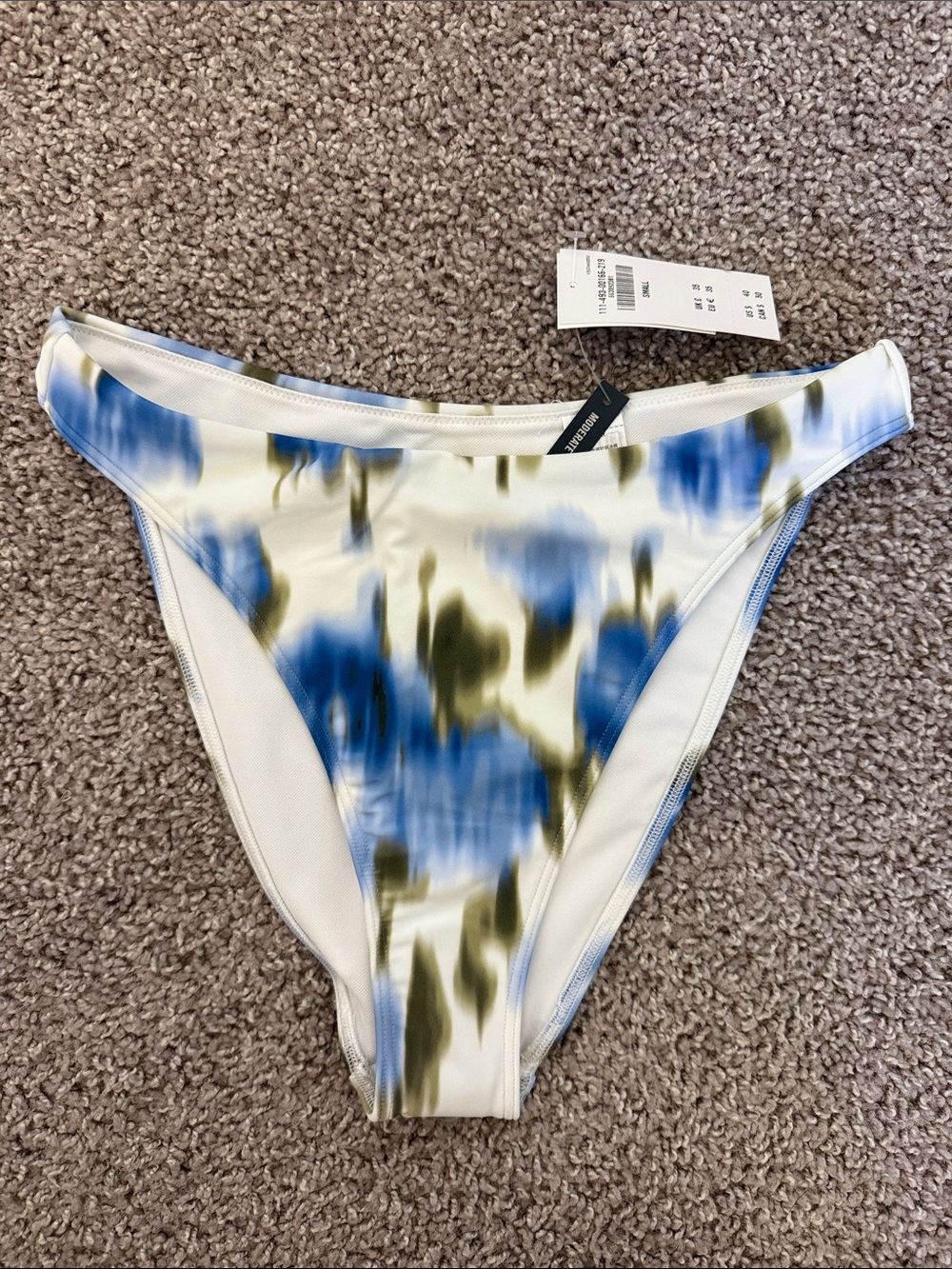 Abercrombie Mid Rise High Leg Moderate Bikini Bottoms